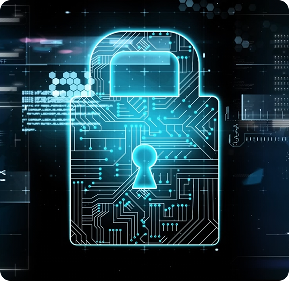 Cybersecurity solutions illustration
